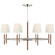 Bryant Wrapped LED Chandelier in Hand-Rubbed Antique Brass and Chocolate Leather (268|TOB 5588HAB/CHC-CHC)