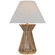 Antigua LED Table Lamp in Natural Abaca and Antique-Burnished Brass (268|CHA 8016NAB/AB-L)