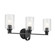 Gioe Three Light Bath in Black (12|55226BKFLU)