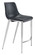 Magnus Counter Chair in Black, Silver (339|101409)