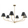 Xavier Six Light Chandelier in Vibrant Gold (60|XAV-B9319-VG-MK)