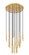Forest LED Chandelier in Modern Gold (224|919MP12-27R-MGLD-LED)