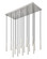 Forest LED Linear Chandelier in Brushed Nickel (224|919MP12-17L-BN-LED)