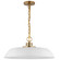 Colony One Light Pendant in Matte White / Burnished Brass (72|60-7483)