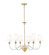 Katerina Six Light Chandelier in Rubbed Brass (224|1950-6RB)