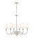 Katerina Six Light Chandelier in Brushed Nickel (224|1950-6BN)