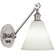 Alloy One Light Wall Sconce in Polished Nickel/Cased White Glass Shade w/ Polished (165|S2417G)