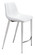 Magnus Counter Chair in White, Silver (339|101408)