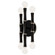 Kane Six Light Wall Sconce in Obsidian w/Polished Nickel (165|OS76)