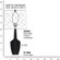 Emma One Light Table Lamp in Matte Obsidian Glazed Ceramic w/Polished Nickel and a Lucite Base (165|MOS37)