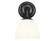 Dorinda One Light Wall Sconce in Matte Black (62|6954-1W BLK-OP)
