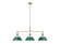 Orwell Three Light Linear Pendant in Aged Brass (62|3306-LP AB-GN)