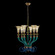 Tinta Six Light Chandelier in Winter Brass (238|043670-044-GLMULTI)