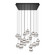 Cyllindra LED Chandelier in Black Chrome (34|PD-77525S-BC)