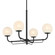 Whitehall Four Light Chandelier in Dark Matte Black (7|3797-899)