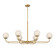Whitehall Six Light Island Pendant in Legacy Brass (7|3796-732)