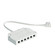 CounterMax 24V LED Channel 6 Port Hub for Low Voltage Plug Connection in White (16|MSC8924V6P-WT)