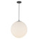 Marco One Light Pendant in Black/Opal Glass (347|PD34616-BK/OP)