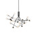 Moto LED Chandelier in Black (347|CH97139-BK-UNV)
