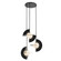 Scorpio LED Chandelier in Glossy Black/Opal Glass (347|CH65127-GBK/OP-UNV)