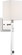 Thompson One Light Wall Sconce in Polished Nickel / White Fabric (72|60-6682)