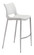 Ace Bar Chair in White, Silver (339|101283)