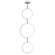 Hoopla LED Pendant in White/Gold (86|E24321-WTGLD)