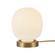 Cherise One Light Table Lamp in Brushed Gold/Glossy Ribbed Opal Glass (452|TL579107BGGR)