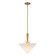 Bridgette One Light Pendant in Brushed Gold/White Linen (452|PD497016BGWL)