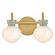Lucy LED Bath in Lacquered Brass (531|85592LCB-SF)