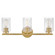 Leta LED Bath in Lacquered Brass (531|85583LCB)