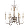 Luca Six Light Chandelier in Weathered Garden Patina (374|CHAN8056-6D)