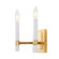 Elara Three Light Wall Sconce in Golden Crest Leaf: (374|W23120-2)
