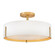Halle LED Semi-Flush Mount in Lacquered Brass (13|47573LCB)