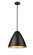 Kayman One Light Pendant in Matte Black (59|25201-MB)
