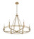 Jody Six Light Chandelier in Vintage Brass (59|21606-VB)