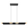 Ermua LED Pendant in Black & Wood (217|98836A)