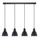 Priddy Four Light Pendant in Black (217|49466A)