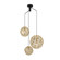Skoura Three Light Pendant in Black (217|39758A)