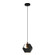 Rasigures One Light Mini Pendant in Structured Black & Gold (217|205808A)