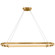 Paxton LED Linear Chandelier in Natural Brass (368|RL 5678NB)