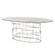 Oval Tiffany Dining Table in Silver (325|HGSX218)