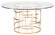 Round Tiffany Dining Table in Gold (325|HGSX216)