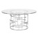 Round Tiffany Dining Table in Silver (325|HGSX214)