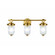 Myla Three Light Bathroom Vanity in Vintage Brass (78|AC12023BR)