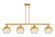 Arcadia Four Light Island Pendant in Brushed Brass (405|716-4I-BB-G483-8AM)
