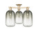 Arcadia Three Light Semi-Flush Mount in Champagne Bronze (405|716-3F-CB-G482-7SL)