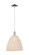 Arcadia One Light Pendant in Polished Chrome (405|716-1P-PC-NBD-12-NAT)