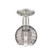 Arcadia One Light Semi-Flush Mount in Brushed Satin Nickel (405|716-1C-SN-G1213-6SM) Arcadia One Light Semi-Flush Mount in Brushed Satin Nickel (405|716-1C-SN-G1213-6SM)