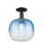 Arcadia One Light Semi-Flush Mount in Matte Black (405|716-1C-BK-G481-10SB)
